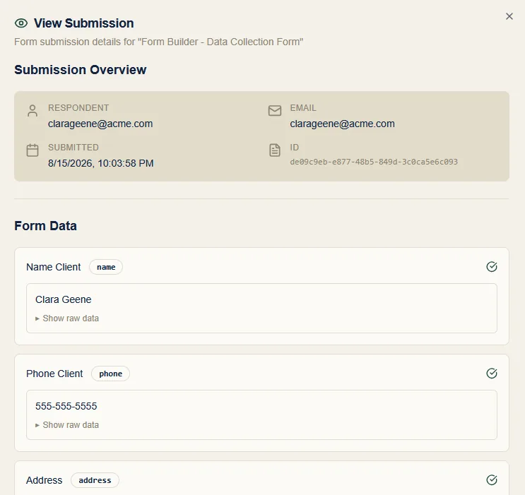 Submissions in Formaliq